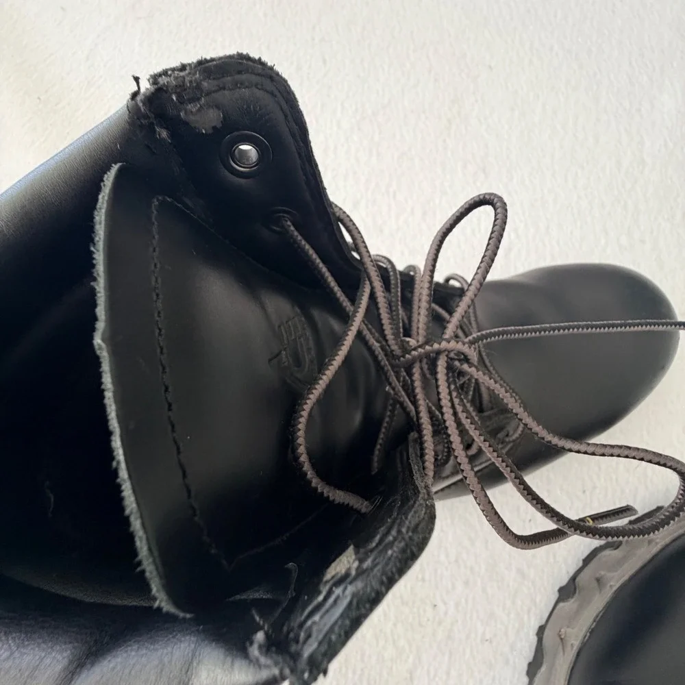 ACE Work Boots Shoes Safety Men's 11 EH Slip Resistant Black Work Boots